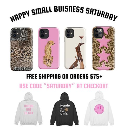 happy holidays and happy shopping!!🐆 #smallbusinesssaturday