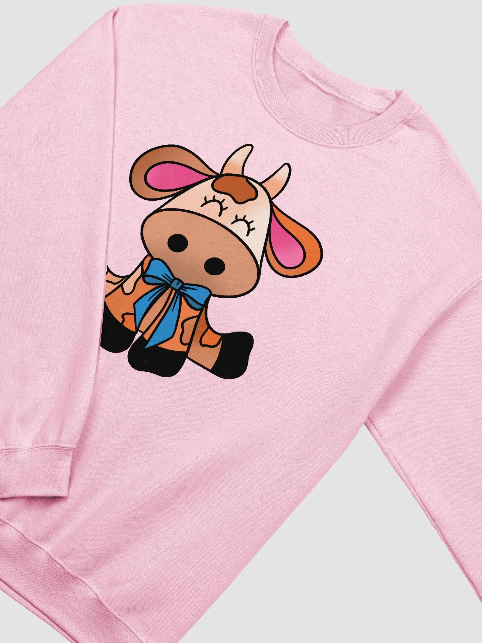 Orange Kawaii Cow Sweatshirt product image (4)