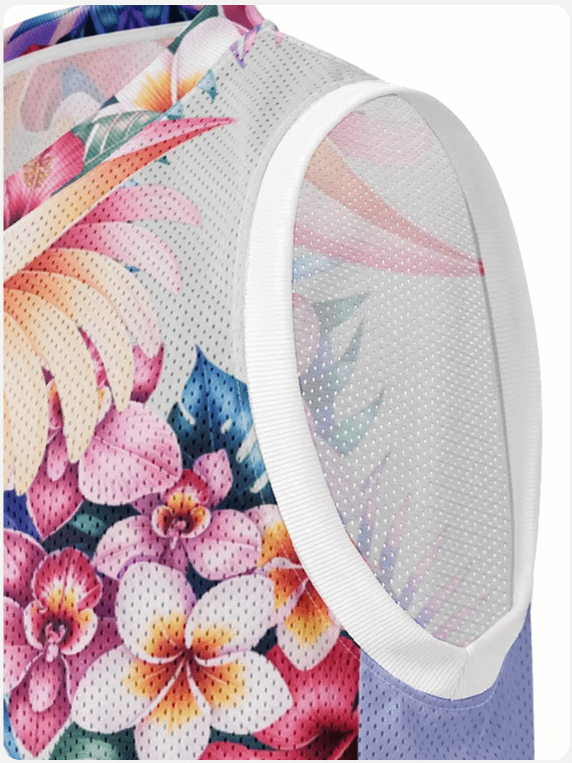 Hawaiian flora 2058-Basketball Jersey product image (3)