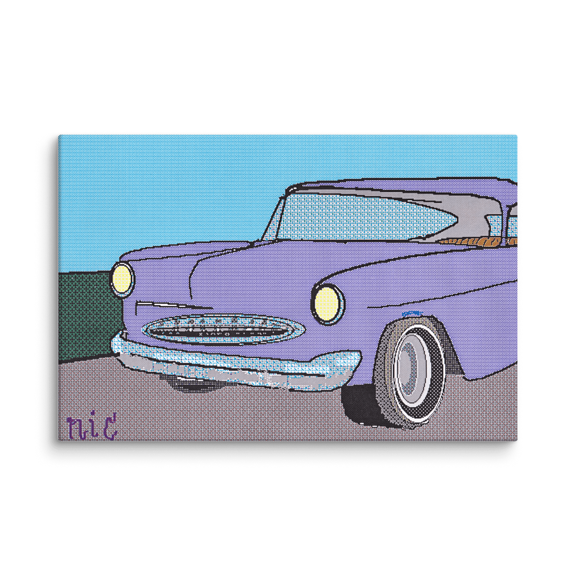 Purple Car (circa mid-1980's) (48" x 32") product image (4)