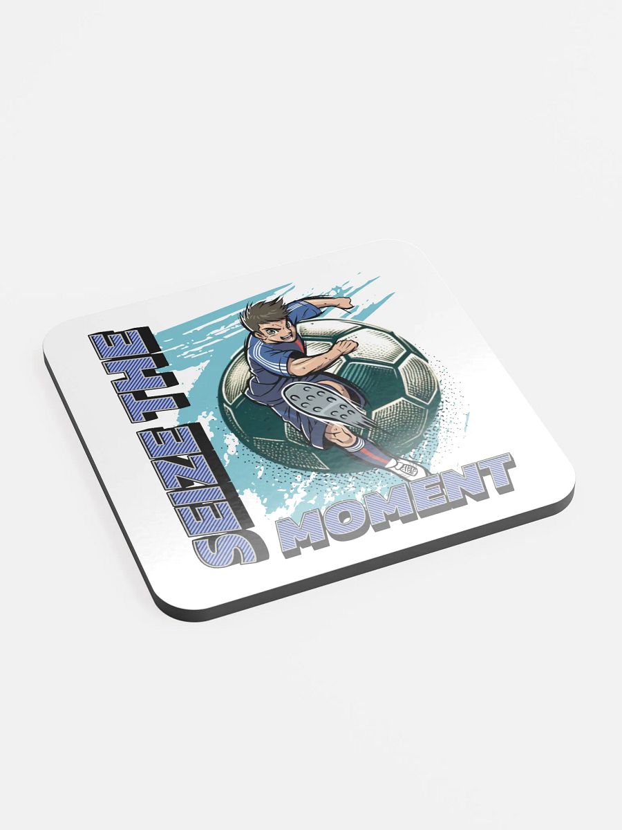 Seize The Moment Soccer Dynamic Cork Coaster product image (3)