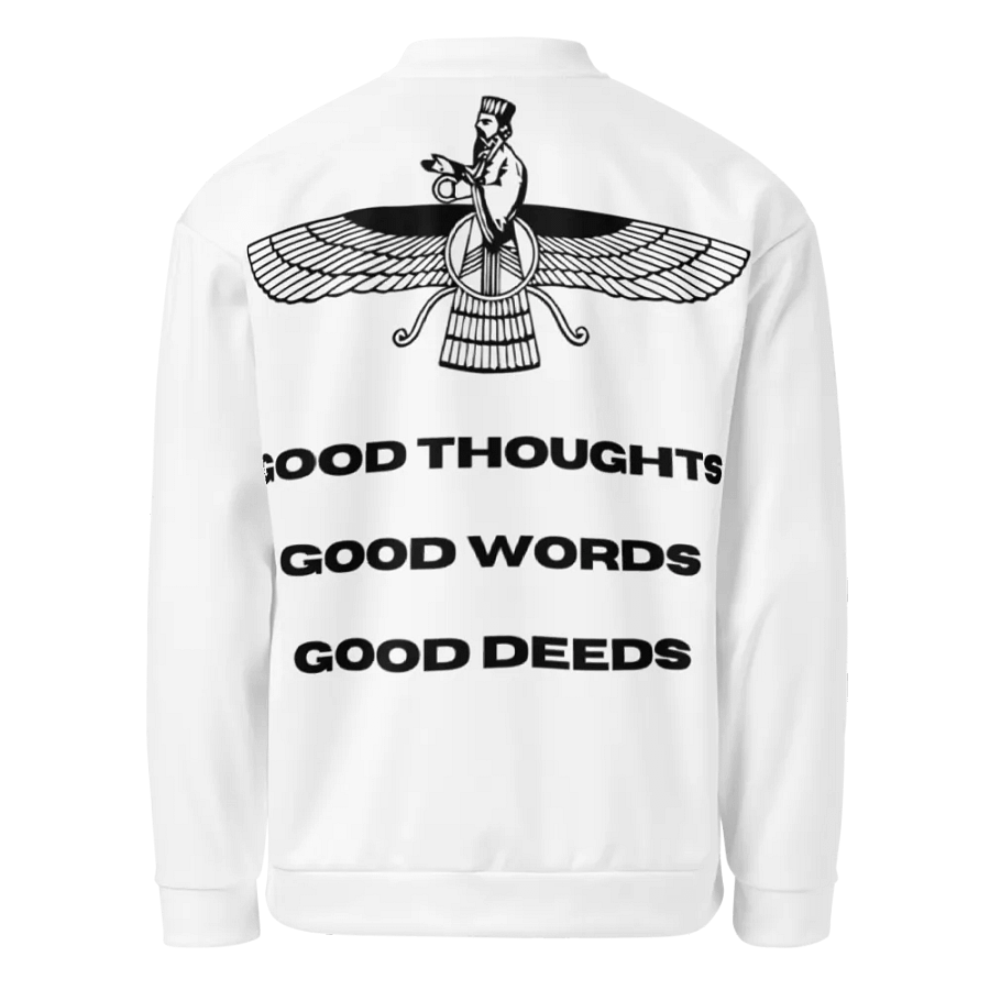 Faravahar Persian Design Jacket Good Thoughts Good Words Good Deeds product image (1)