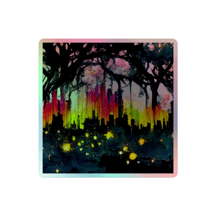 City Lights Holographic Sticker Set product image (2)