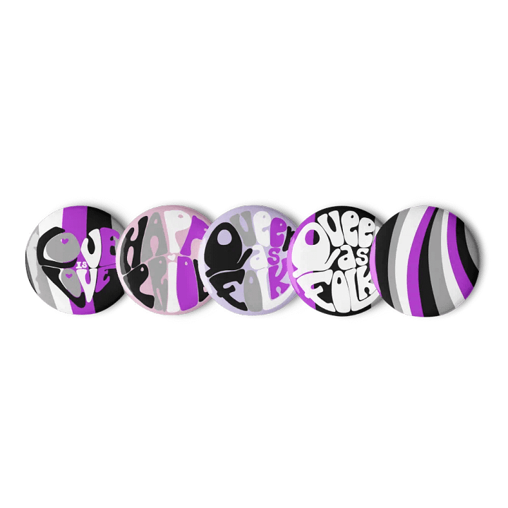 Asexual Pride pin badge set product image (2)