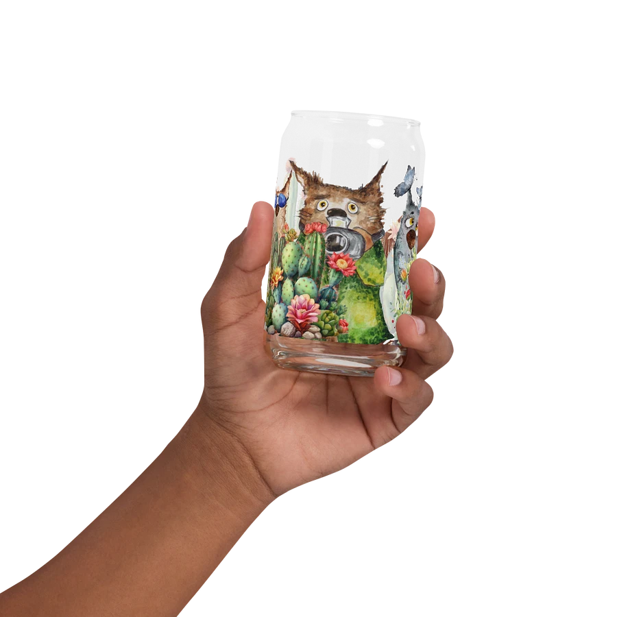 Desert Bloom: A Tale of Resilience Glass Can (16 oz) product image (2)