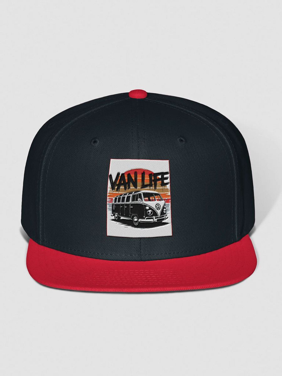 Red "Van Life" Snapback Cap product image (1)