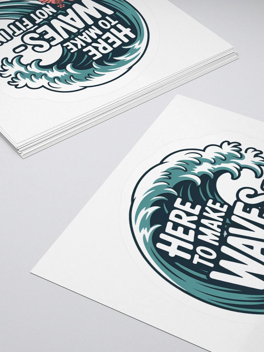 Here to Make Waves Human Design Manifestor Sticker product image (10)