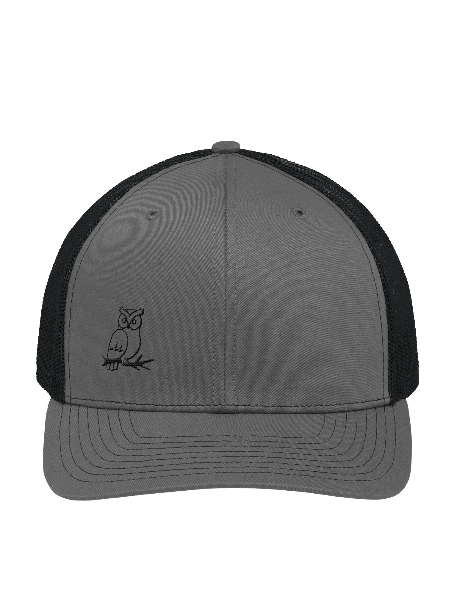 Stitched Black Owl Trucker Hat product image (2)