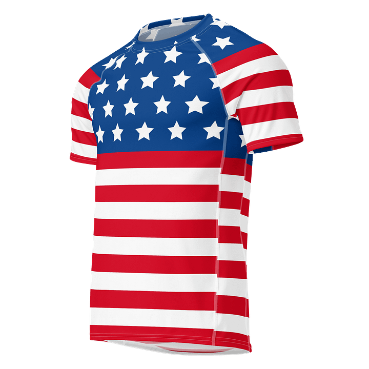 Star-Spangled Men's Rash Guard product image (1)