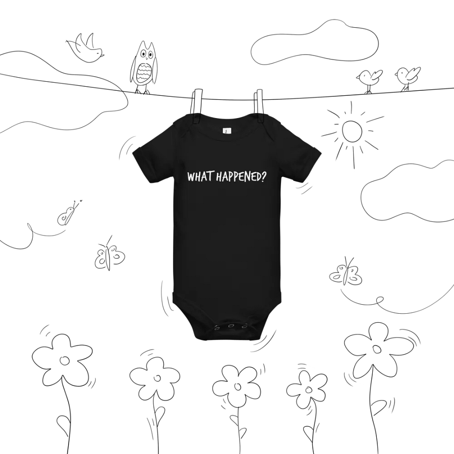 What Happened baby onesie product image (12)
