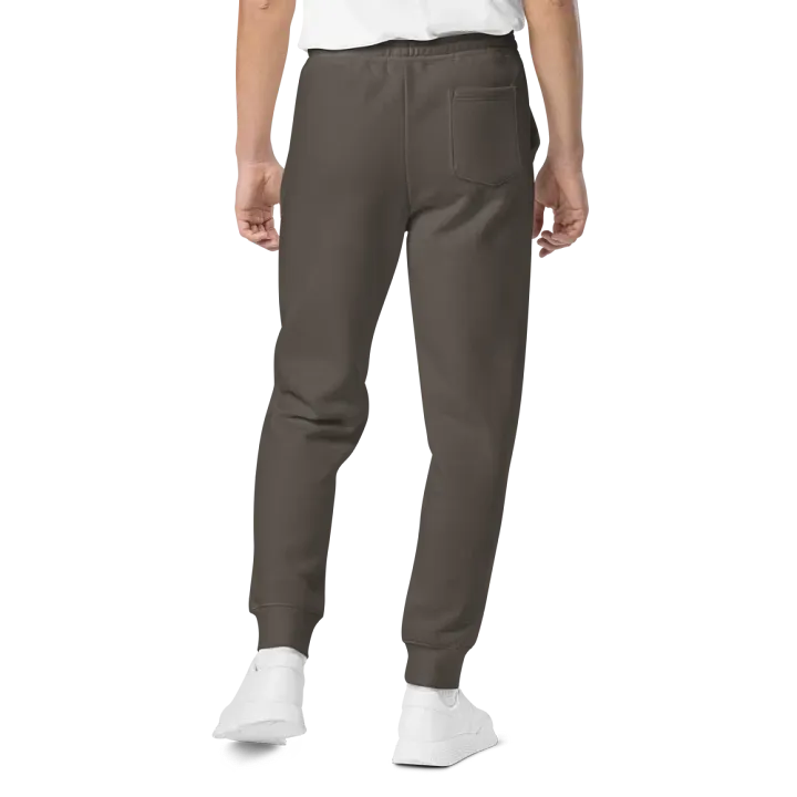 Embroidered Peace-Heart Sweatpants with Pockets (Purple Heart) product image (2)