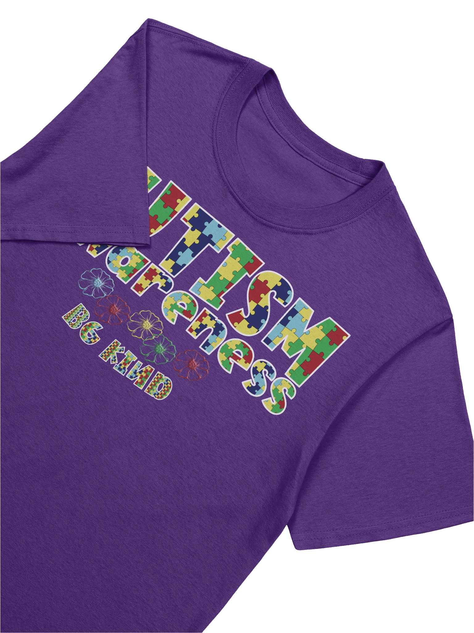 Autism Awareness “Be Kind” Puzzle Piece T-Shirt product image (29)