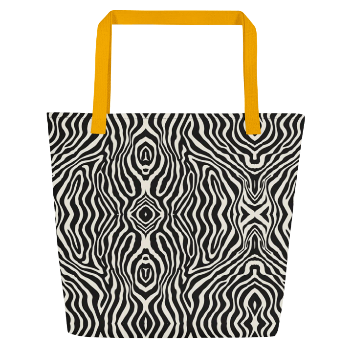 Mesmerizing Monochrome Waves Tote Bag product image (17)