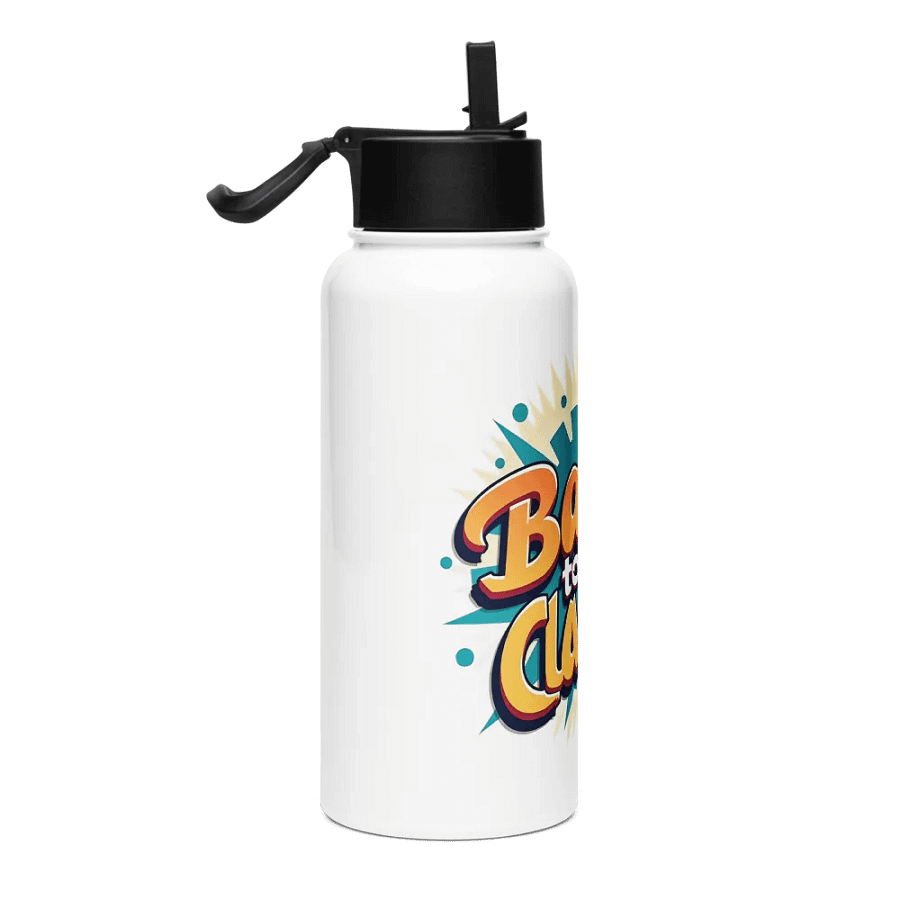 Retro Stainless Steel Water Bottle with a Straw Lid product image (4)