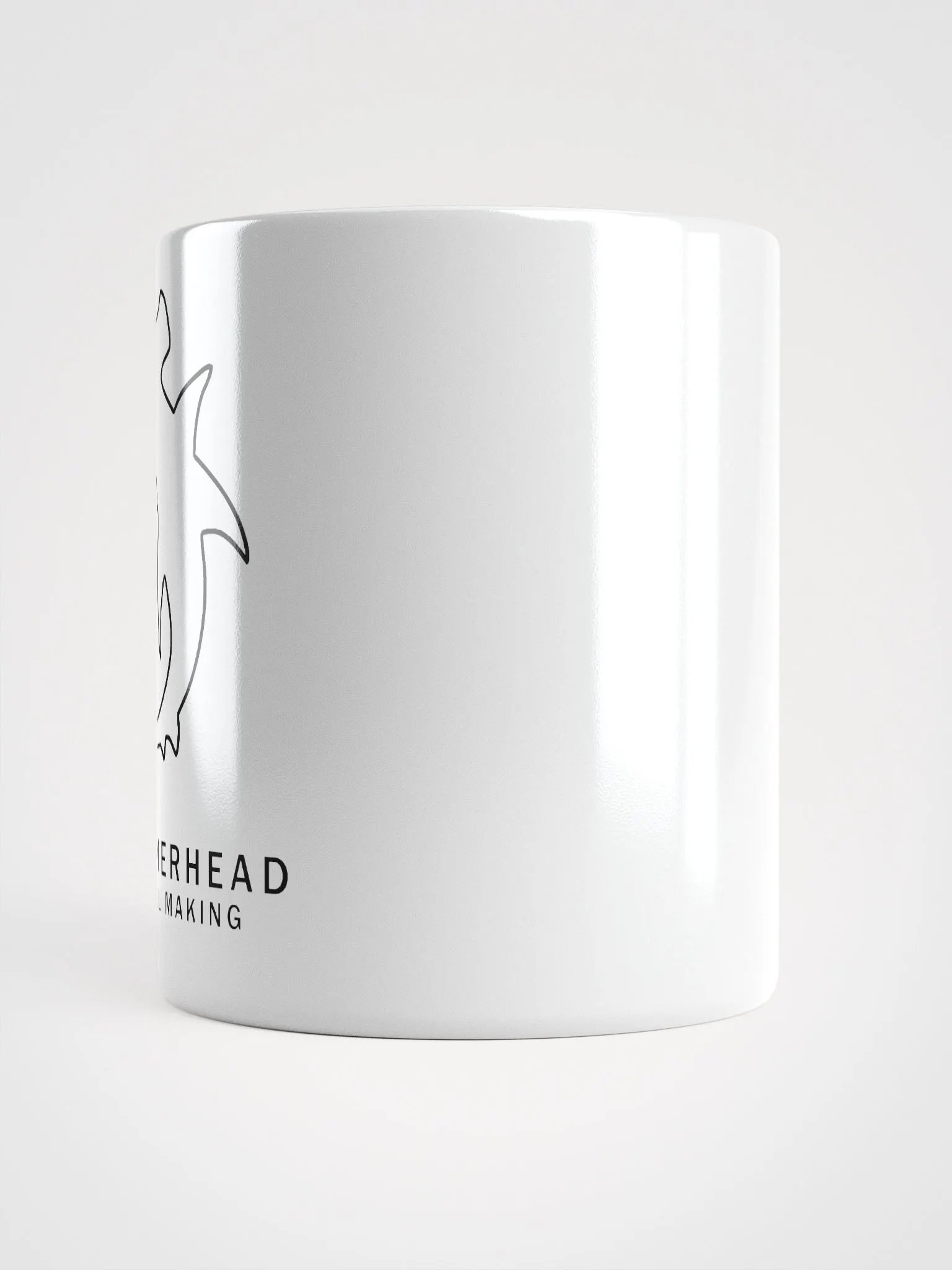 White Mug with Black Logo product image (5)