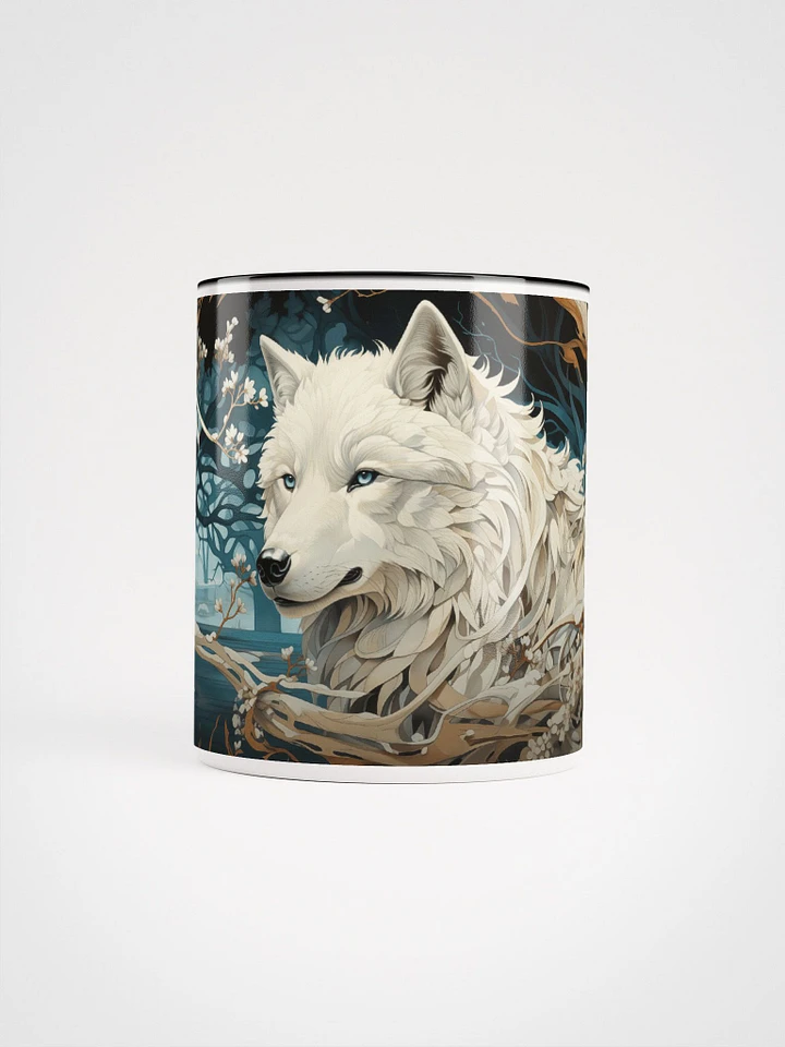 Mystic Wolf Whispers Mug with Color Inside product image (1)