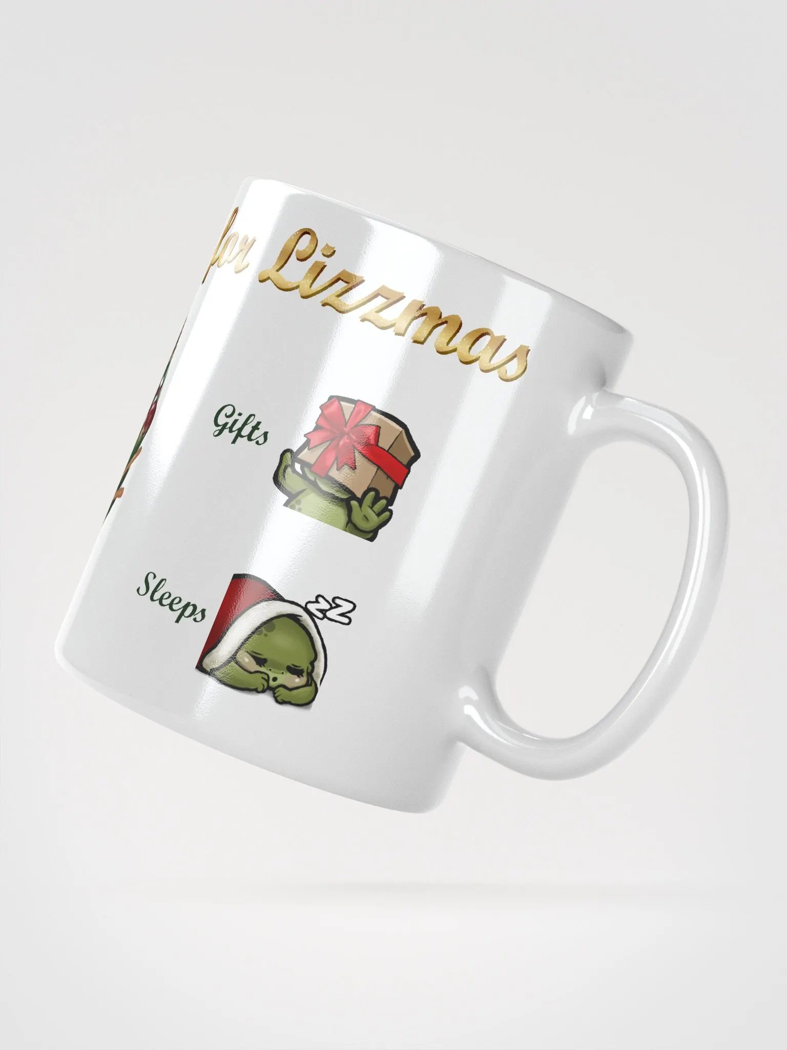 Lizzmas To-Do List Mug, white product image (5)