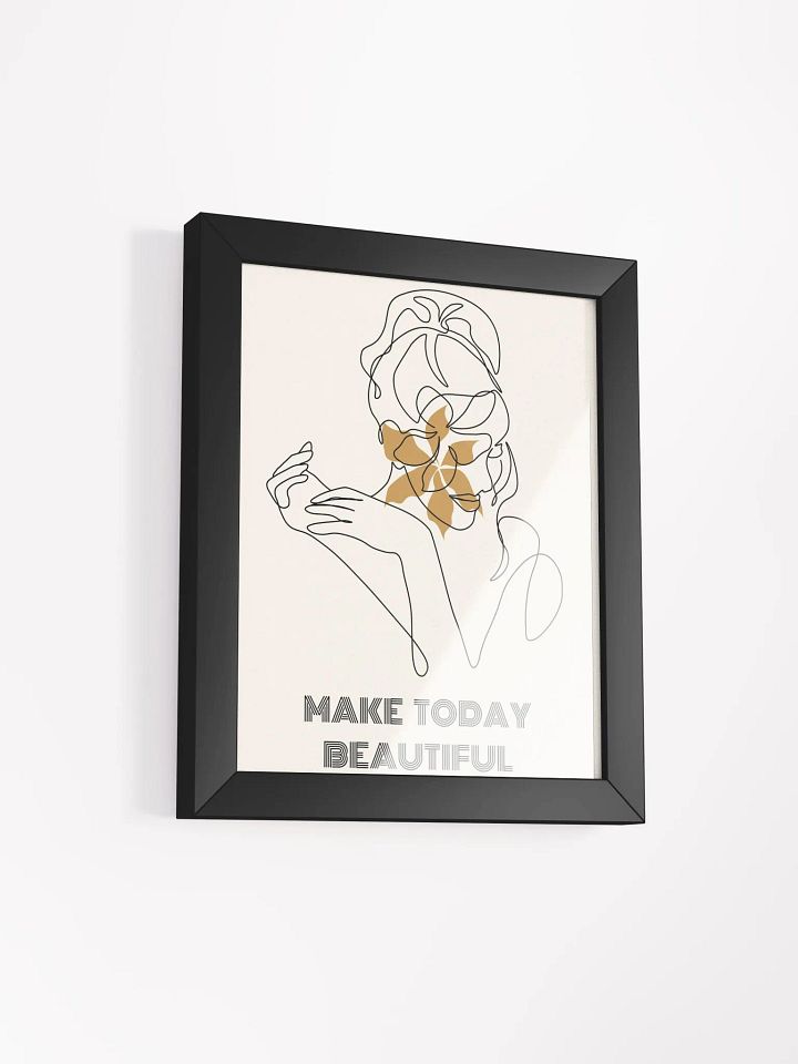 Minimalist Woman Line Art – Framed Elegant Wall Decor for Modern Spaces product image (2)