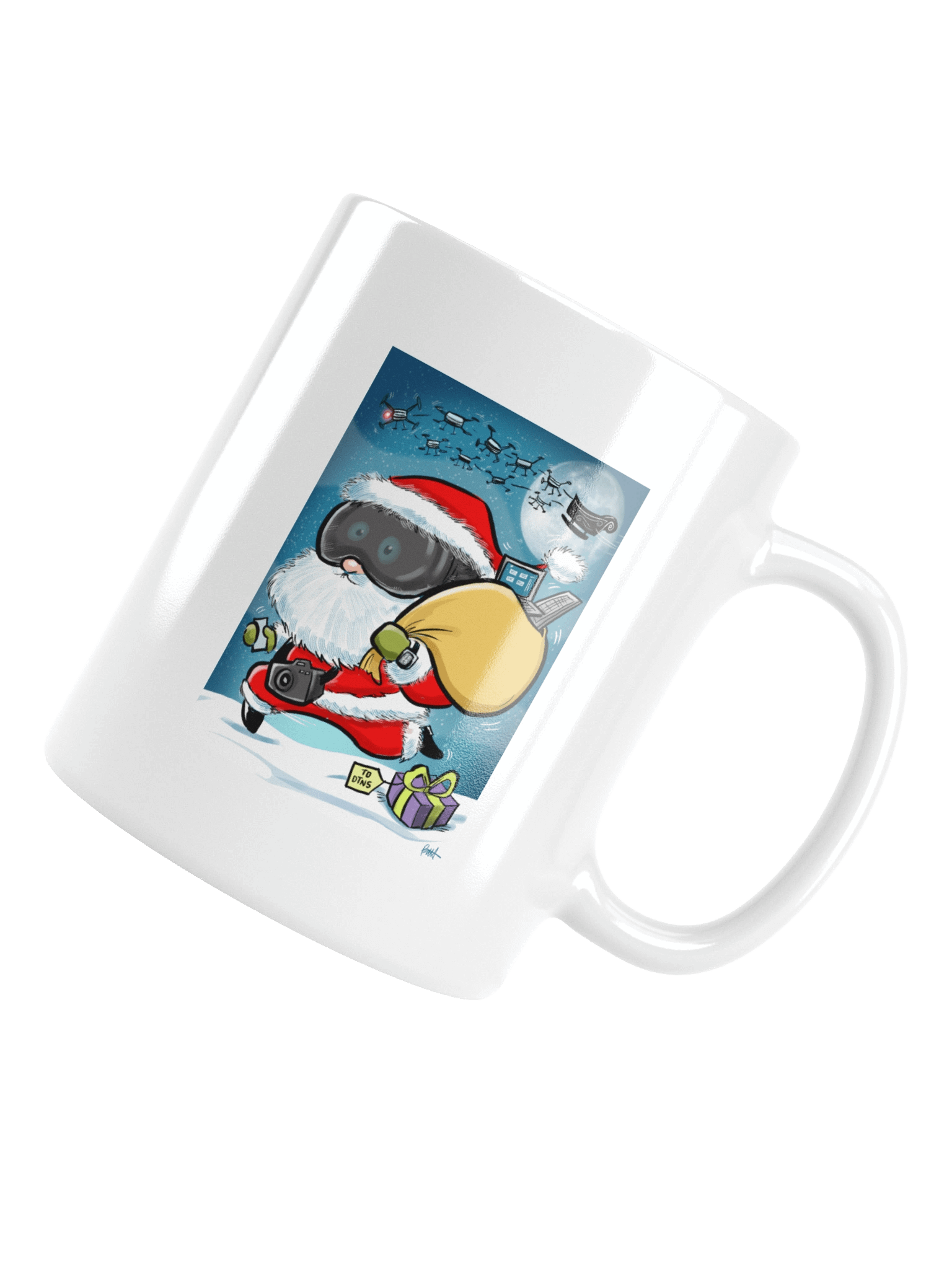 DTNS Holiday 2025 White Mug product image (5)