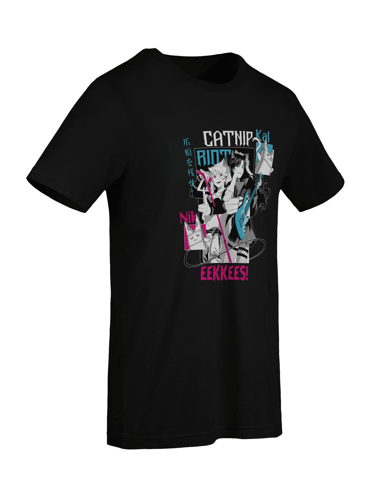 "CATNIP RIOT" Lightweight Tee [BLACK VARIANT] product image (9)