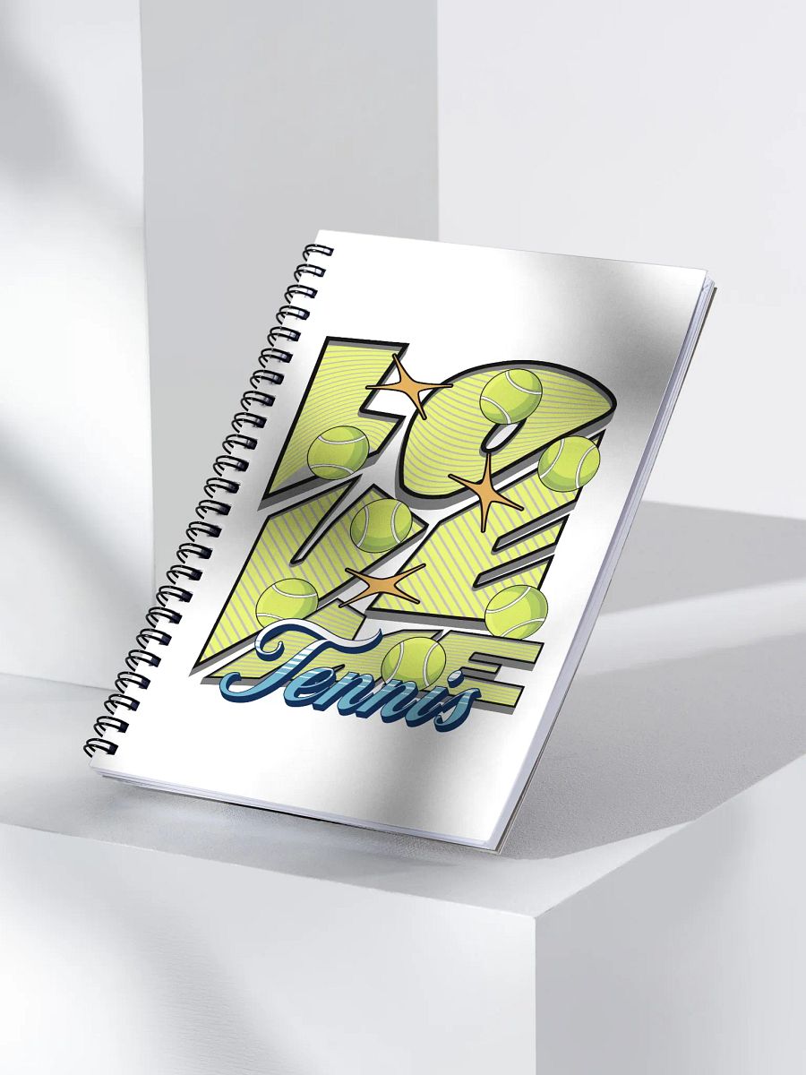 Love Me Tennis Spiral Notebook product image (3)