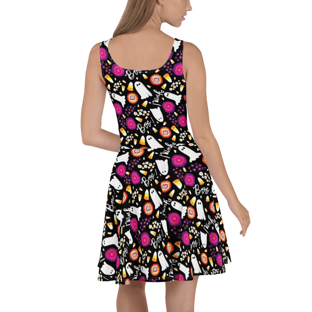 Boo Yum! Skater Dress | Halloween Spooky Fit & Flare | Monique Faella Designs™ product image (4)