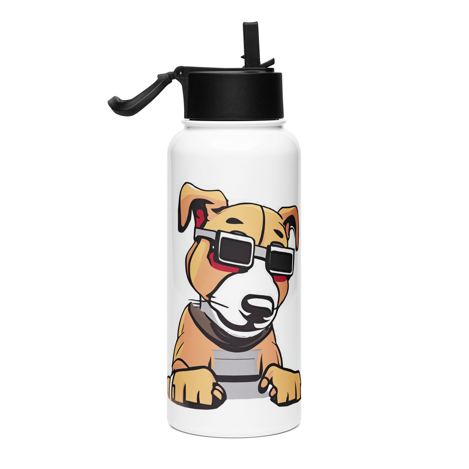 ItzDogo Stainless Steel Water Bottle with a Straw Lid product image (1)