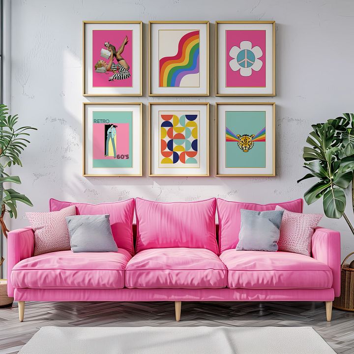 Pin-Up Girl Retro Gallery Wall Set of 8 DIGITAL Prints product image (2)