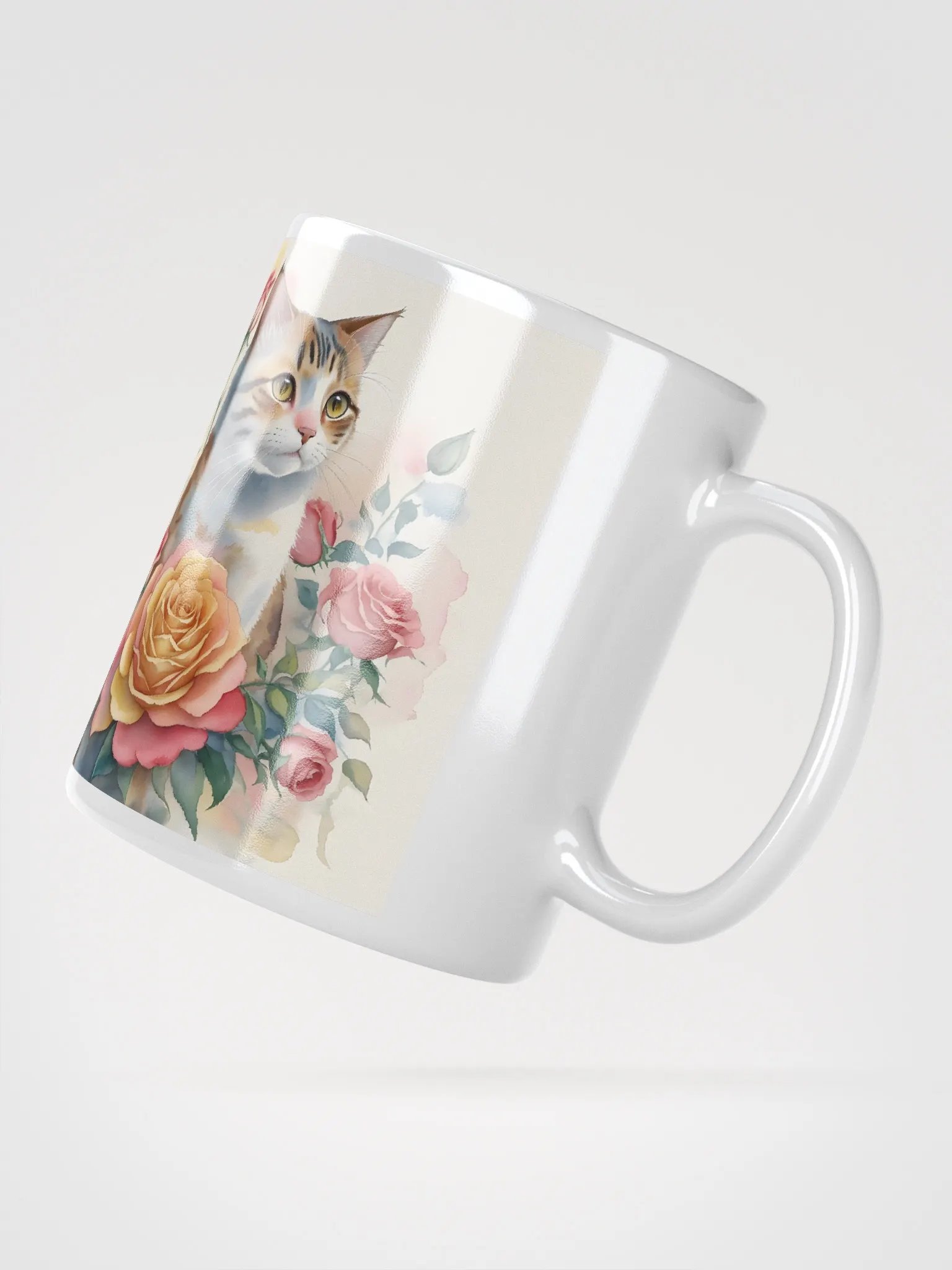 Symmetrical Feline Blooms Mug product image (3)