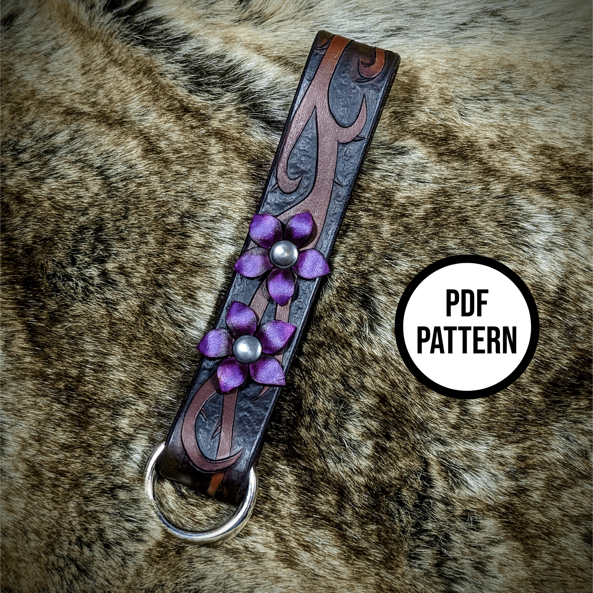 Leather Skirt Hike with Vines & Flowers - PDF Pattern for Leathercraft product image (3)