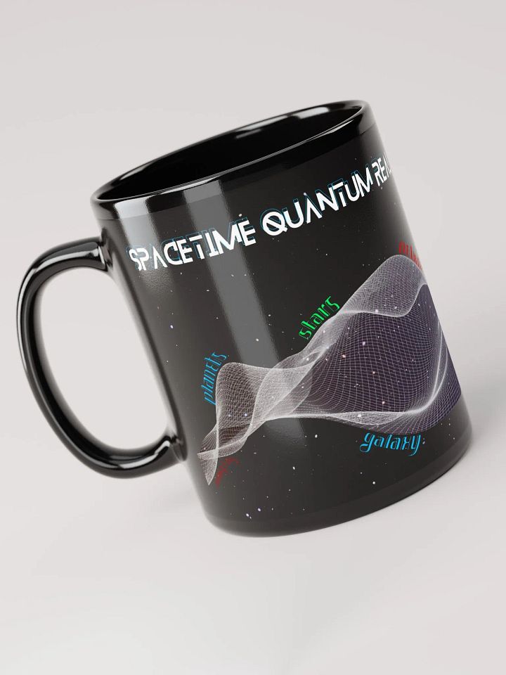 SpaceTime Quantum Realm - Premium Black Glossy Mug product image (1)