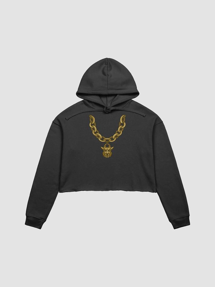 Goat Gold Chain Cropped Hoodie product image (1)