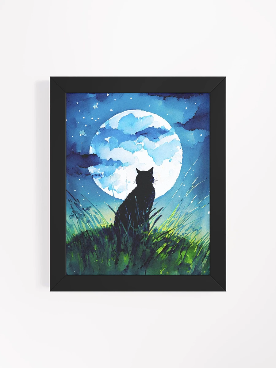 A Cat Sings To The Moon Framed Poster product image (4)