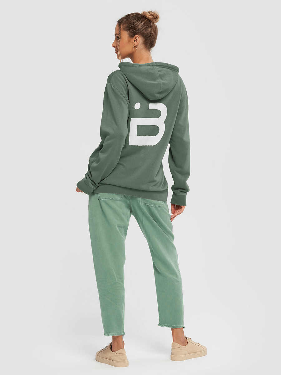 BUIII Originals Logo White Premium Vintage Hoodie product image (4)