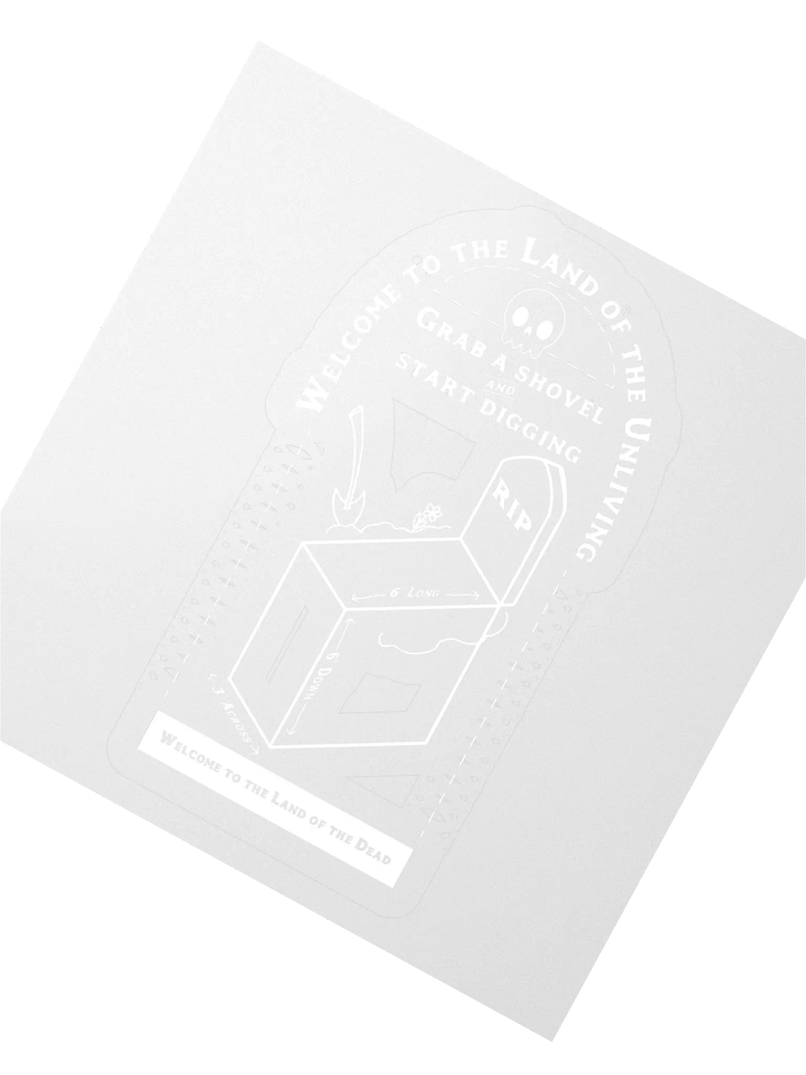 Welcome to the Land of the Un-Living Sticker product image (5)