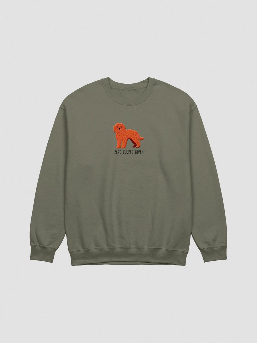 Zero Fluffs Given Sweatshirt (Embroidered) of a Cockapoo(Red) product image (7)