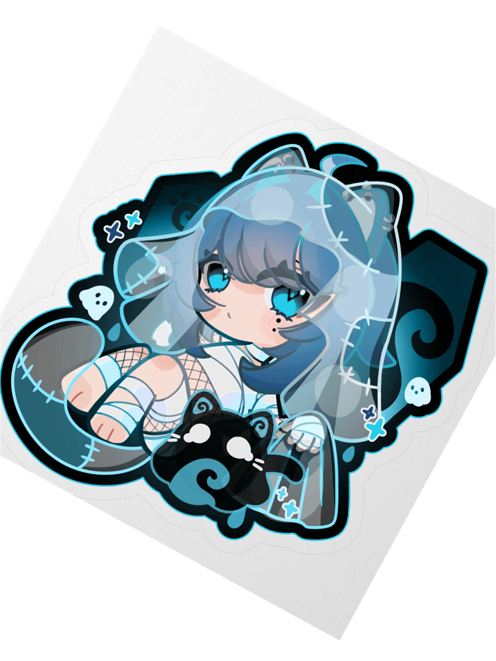 Tsu and Nalu Spooky Ghosts Sticker product image (2)