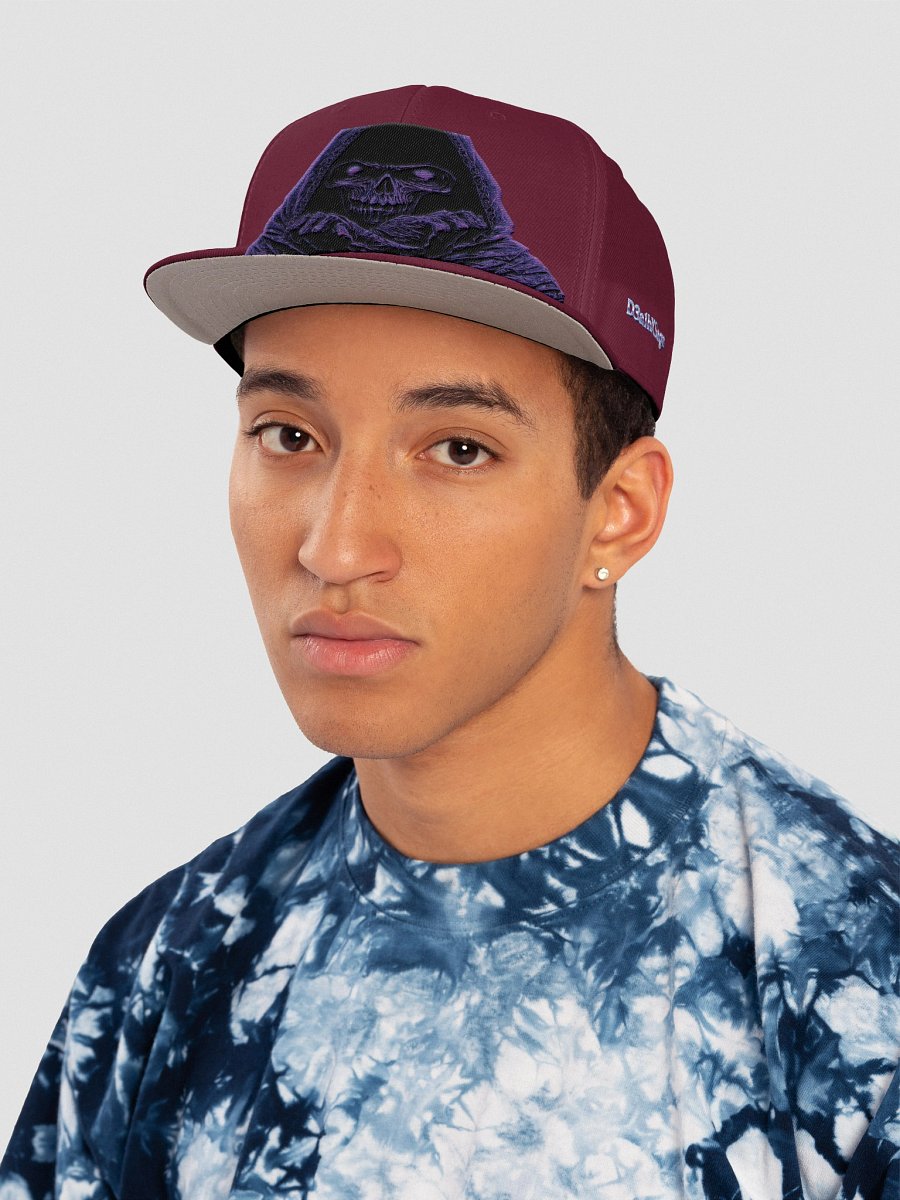 D3a1hXSaga SnapBack – Night Drive Reaper - Burgundy Maroon Edition product image (6)