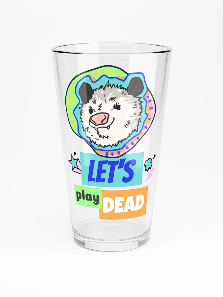 Let's Play Dead pint glass product image (1)