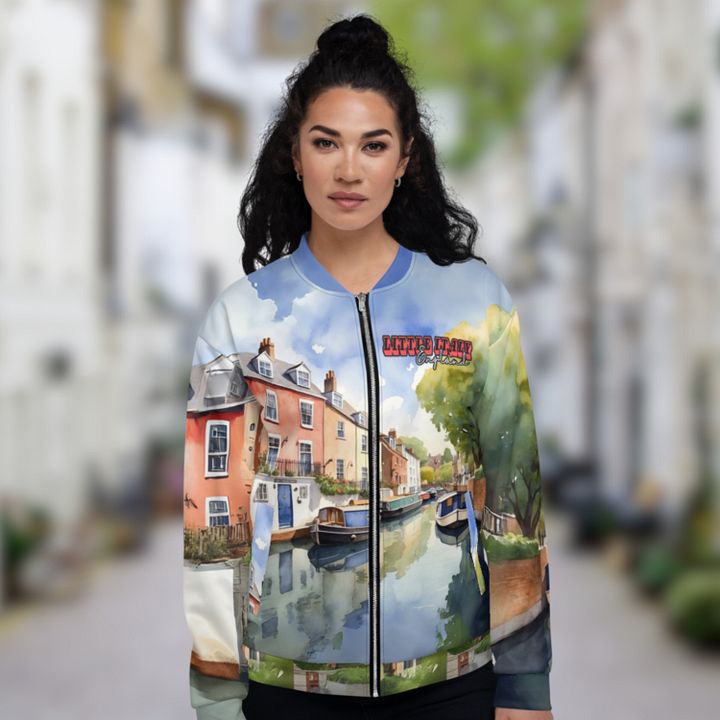Little Italy - England - All Over Print - Watercolor - Bomber Jacket product image (2)