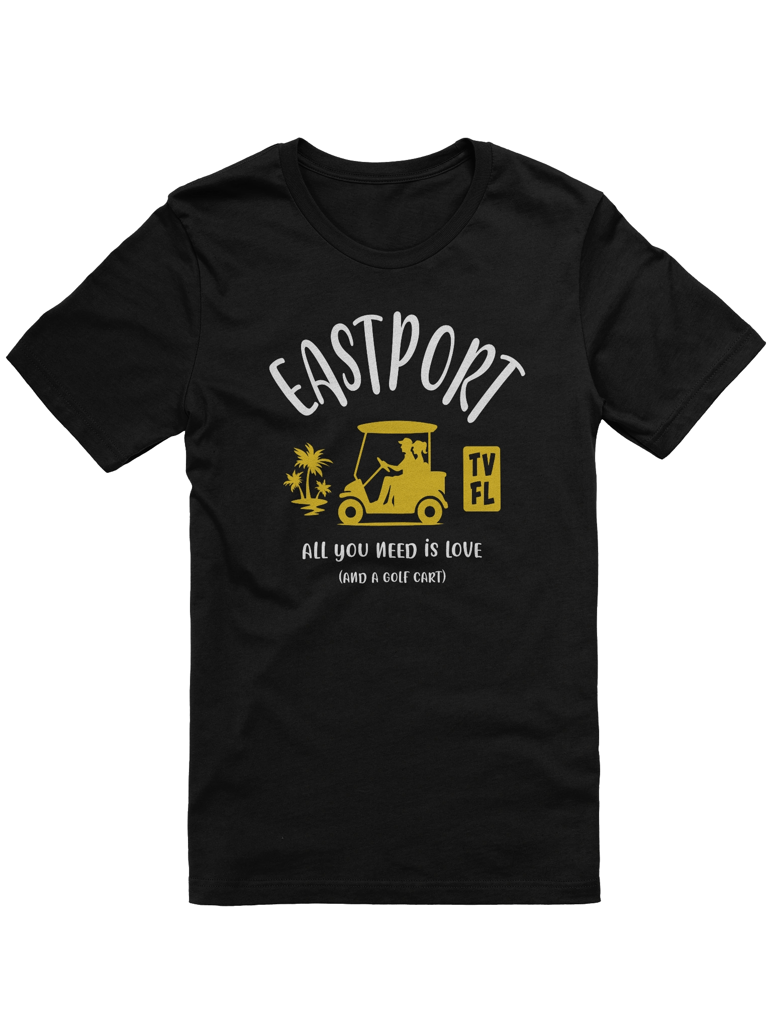 Eastport TV Florida USA Golf Cart Design T-shirt product image (1)