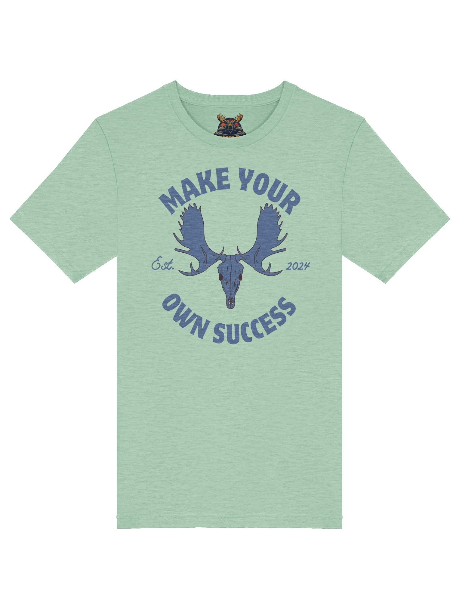 Blue Moose Skull - Make Your Own Success - Tee product image (40)