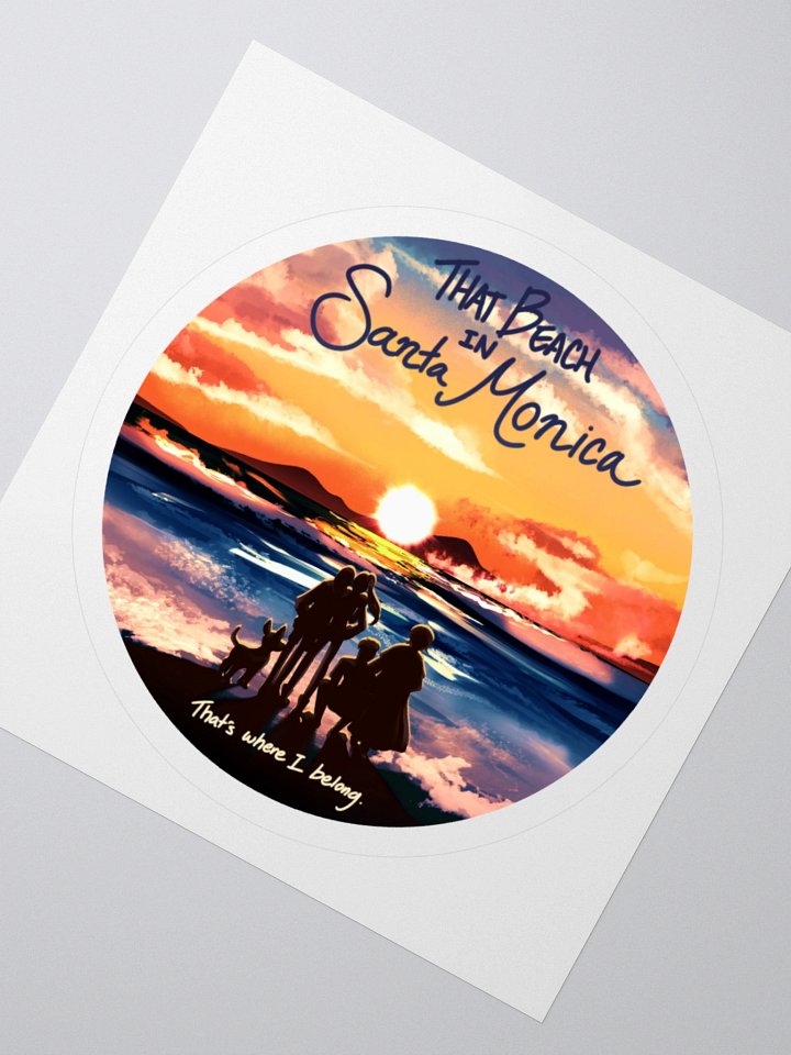 Santa Monica Lyric Sticker product image (2)