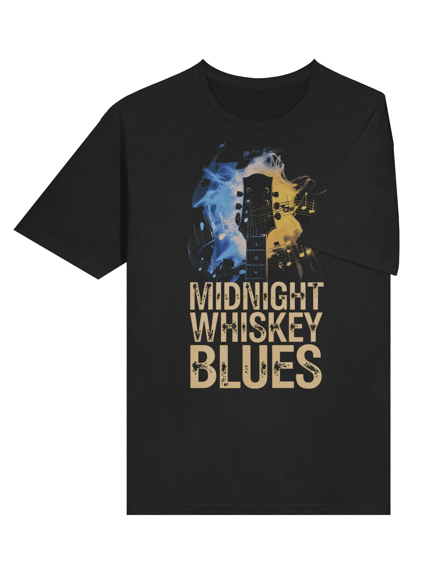 Midnight, Whiskey, Blues - Unisex Softstyle Tee (The Slogan Series) product image (6)