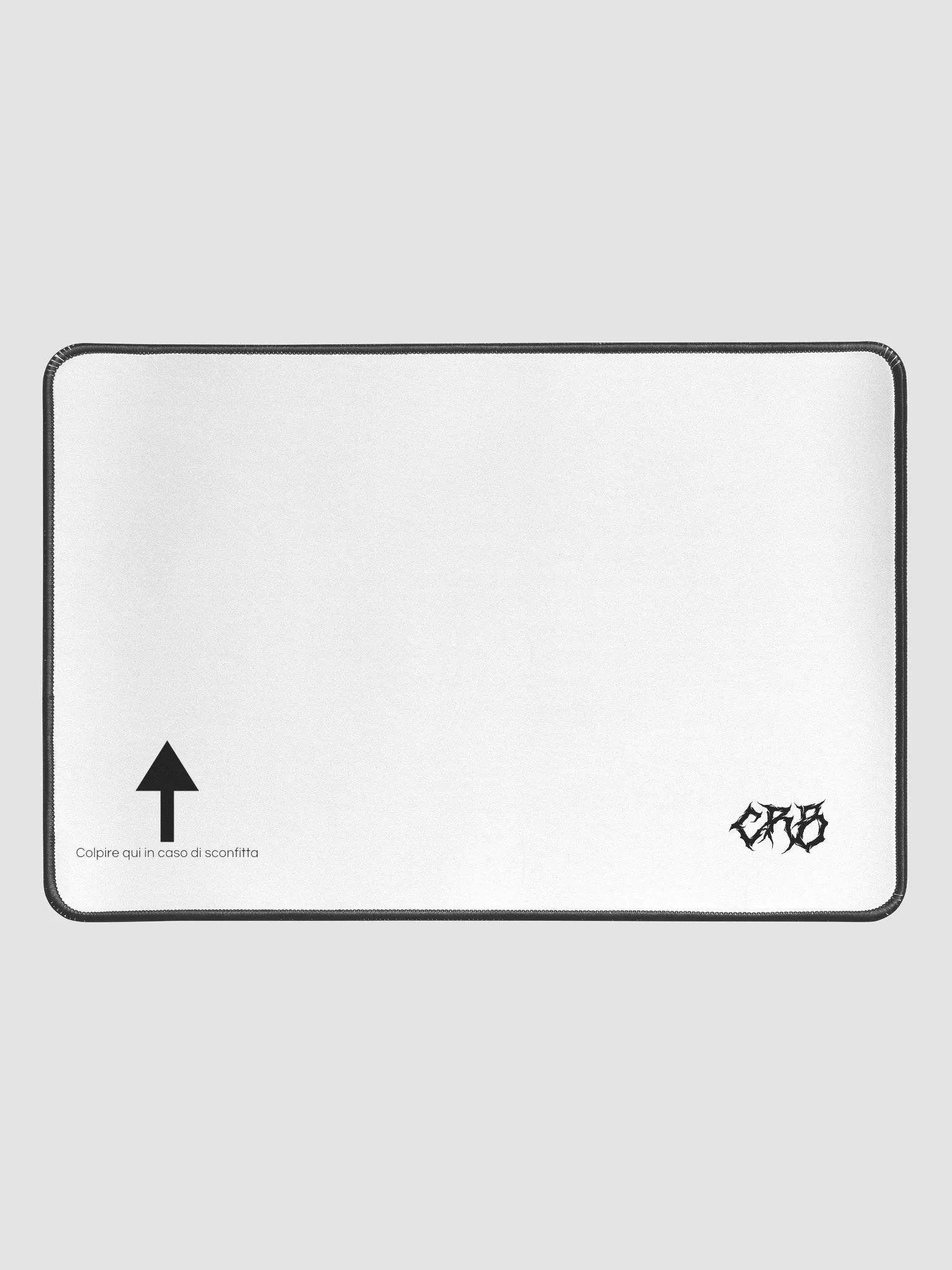 Rage game - Tappetino scrivania per mouse (30.48x45.72cm) bianco con logo nero product image (1)