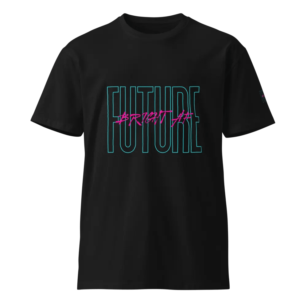 Future Bright AF Heavy weight Tees Unisex Designed by Anopa Silver product image (1)