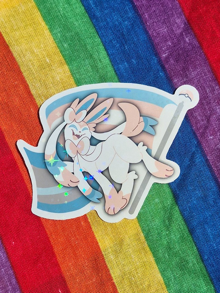 Trans Sylveon Sticker product image (1)