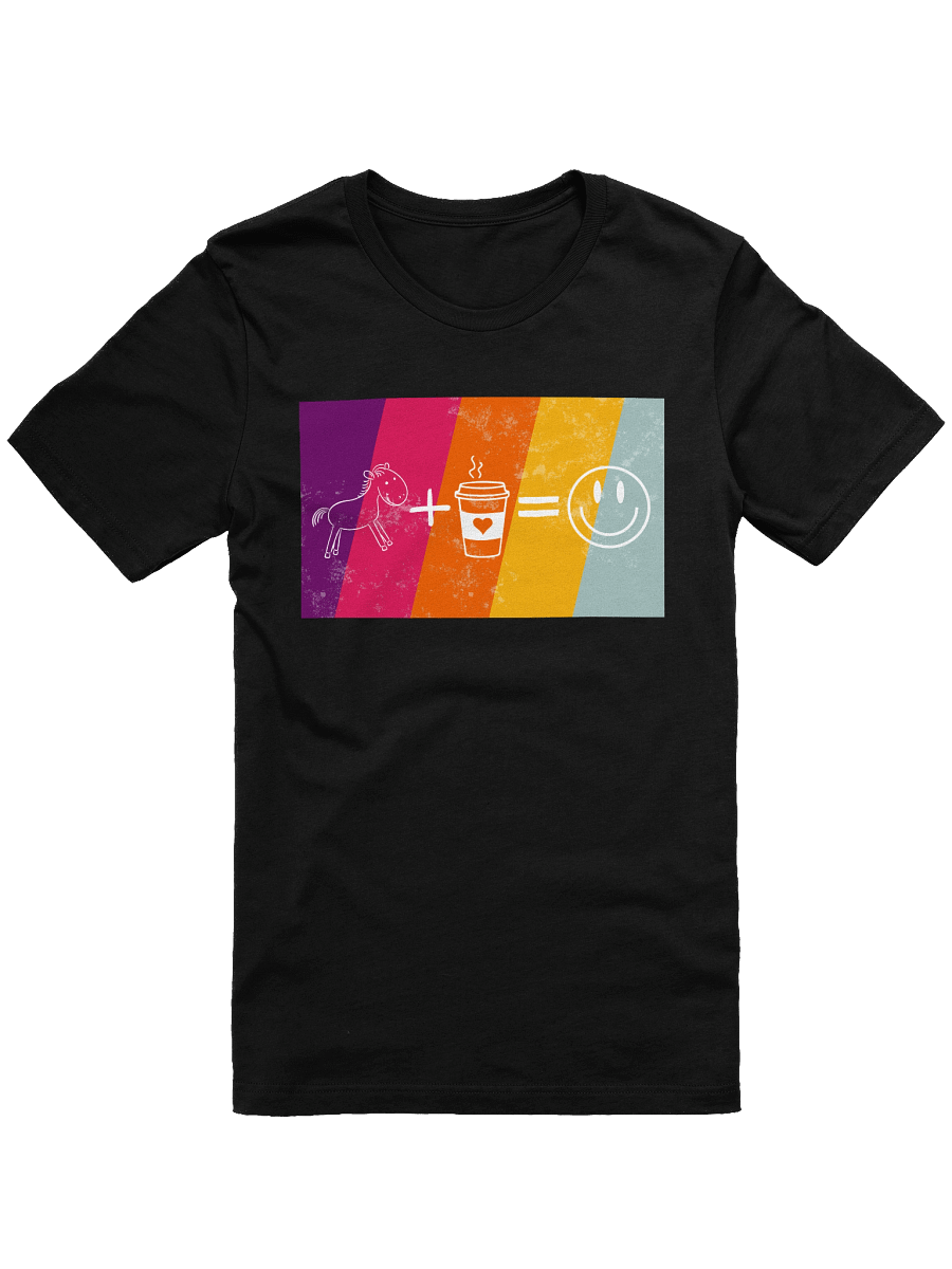 Horses + Coffee = Happiness T-shirt product image (1)
