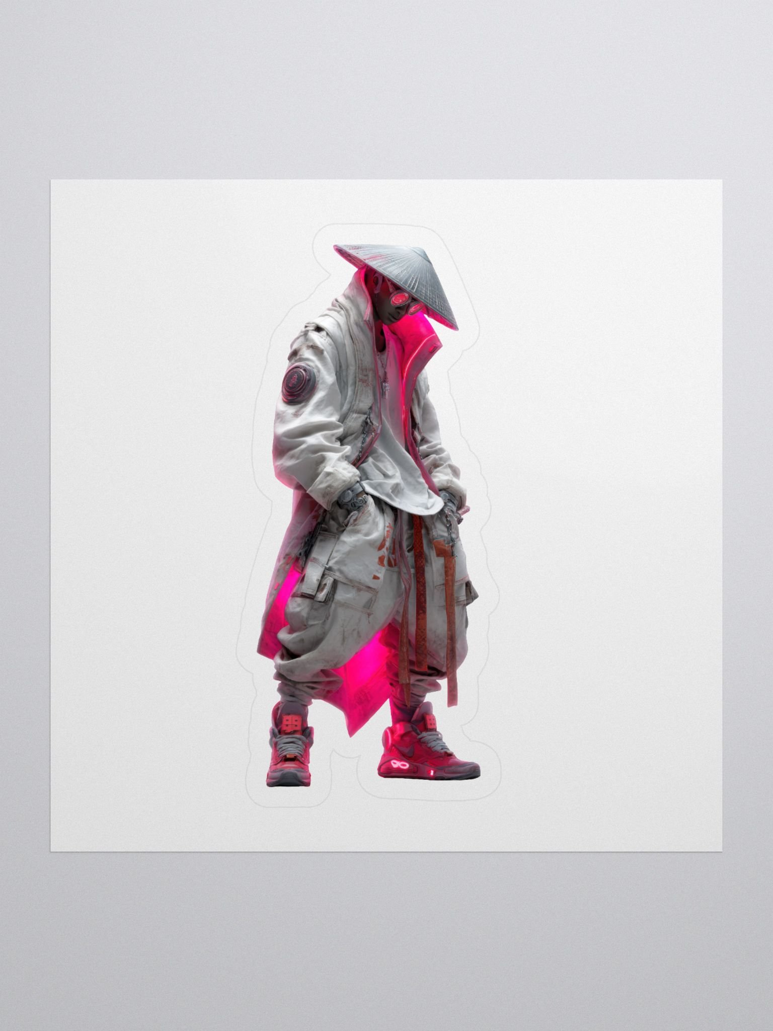 Neon Cyberpunk Kiss Cut Stickers product image (1)