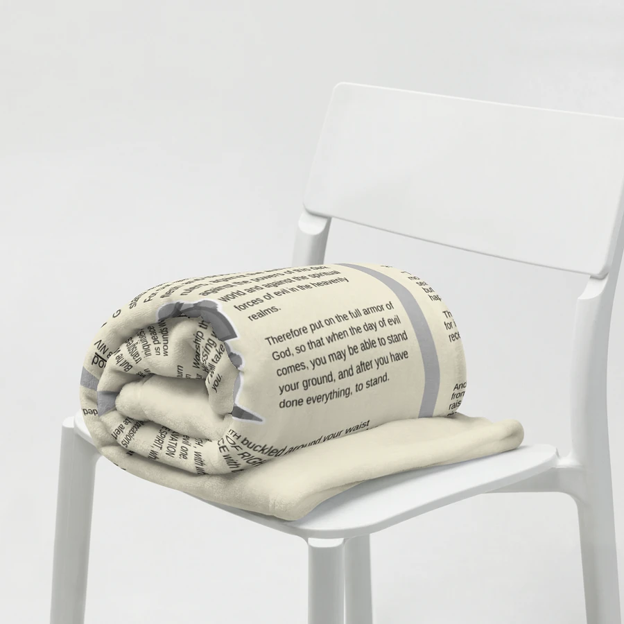 Armour Of God Beige Prayer Blanket product image (5)